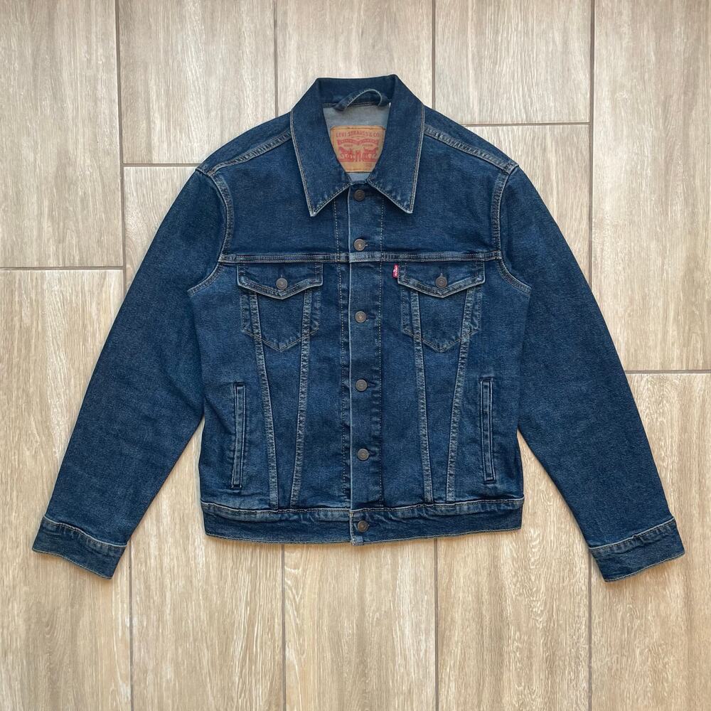 Levi's Type III Trucker Jacket Men's Small Blue Denim Button Front Classic